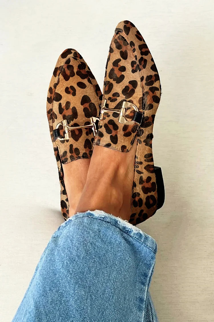 Gia™ | Stylish Leopard Moccasins