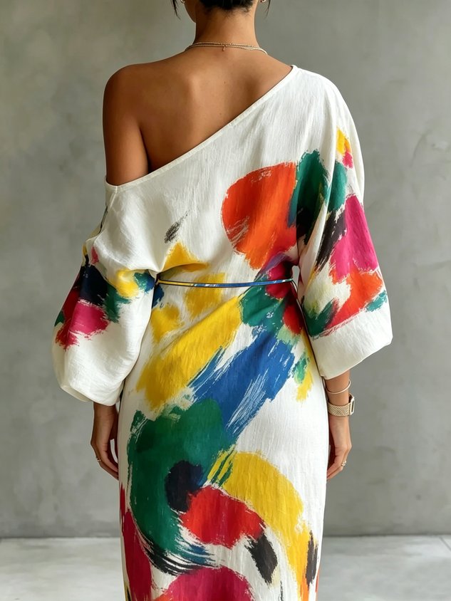 Amara™ | One-Shoulder Maxi Dress
