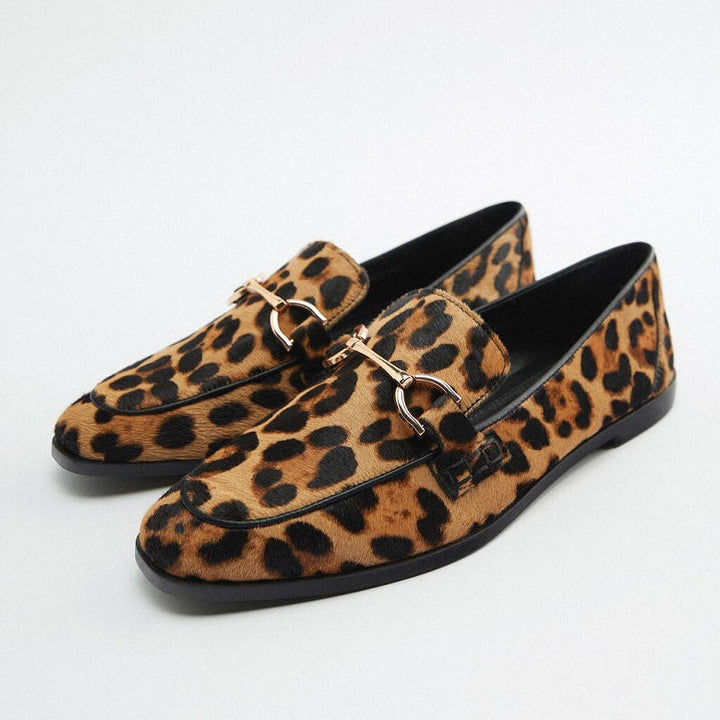 Adrianna™ | Elegant leopard moccasins