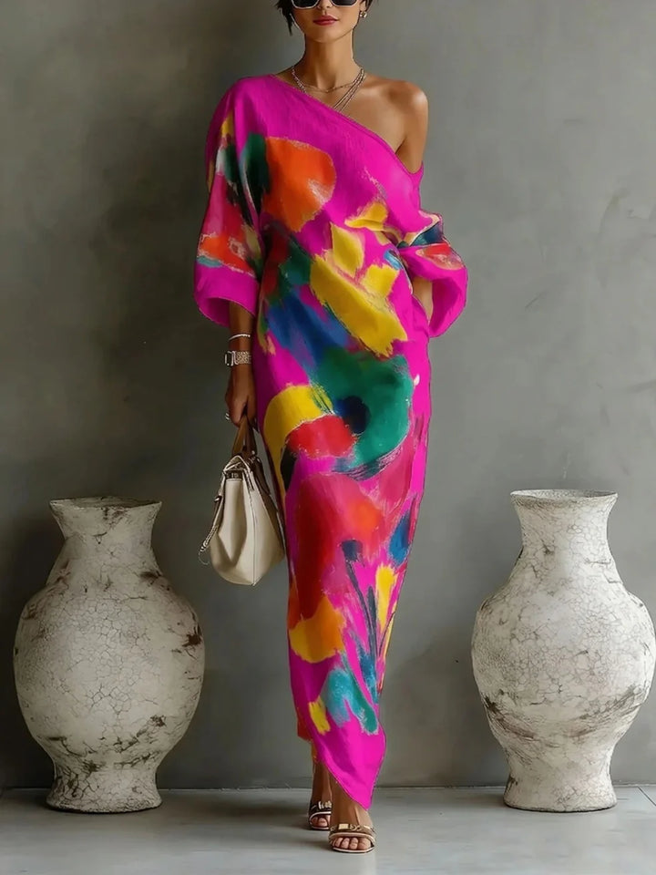 Amara™ | One-Shoulder Maxi Dress
