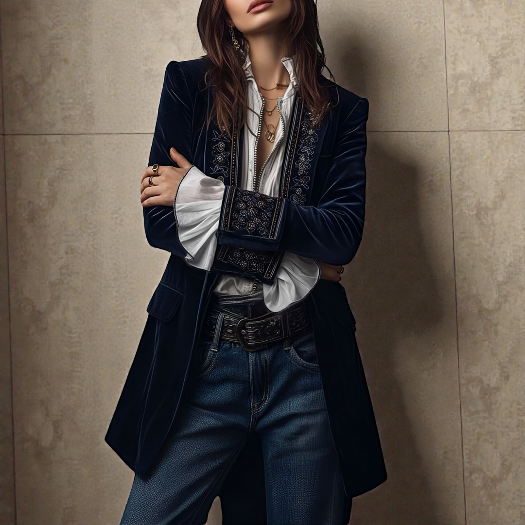 Elise™ | Velvet Statement Blazer — Final Edit