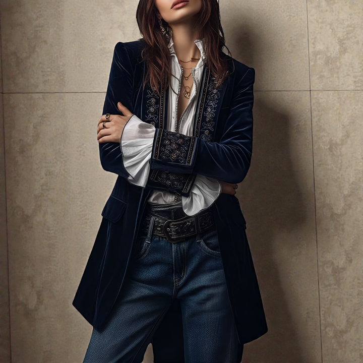 Elise™ | Velvet Statement Blazer — Final Edit