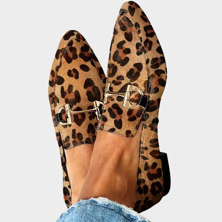 Gia™ | Stylish Leopard Moccasins