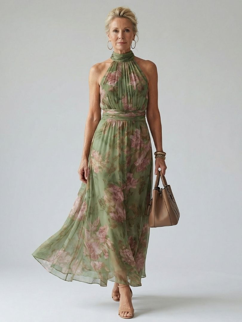 Amélie™ | Floral Evening Maxi Dress
