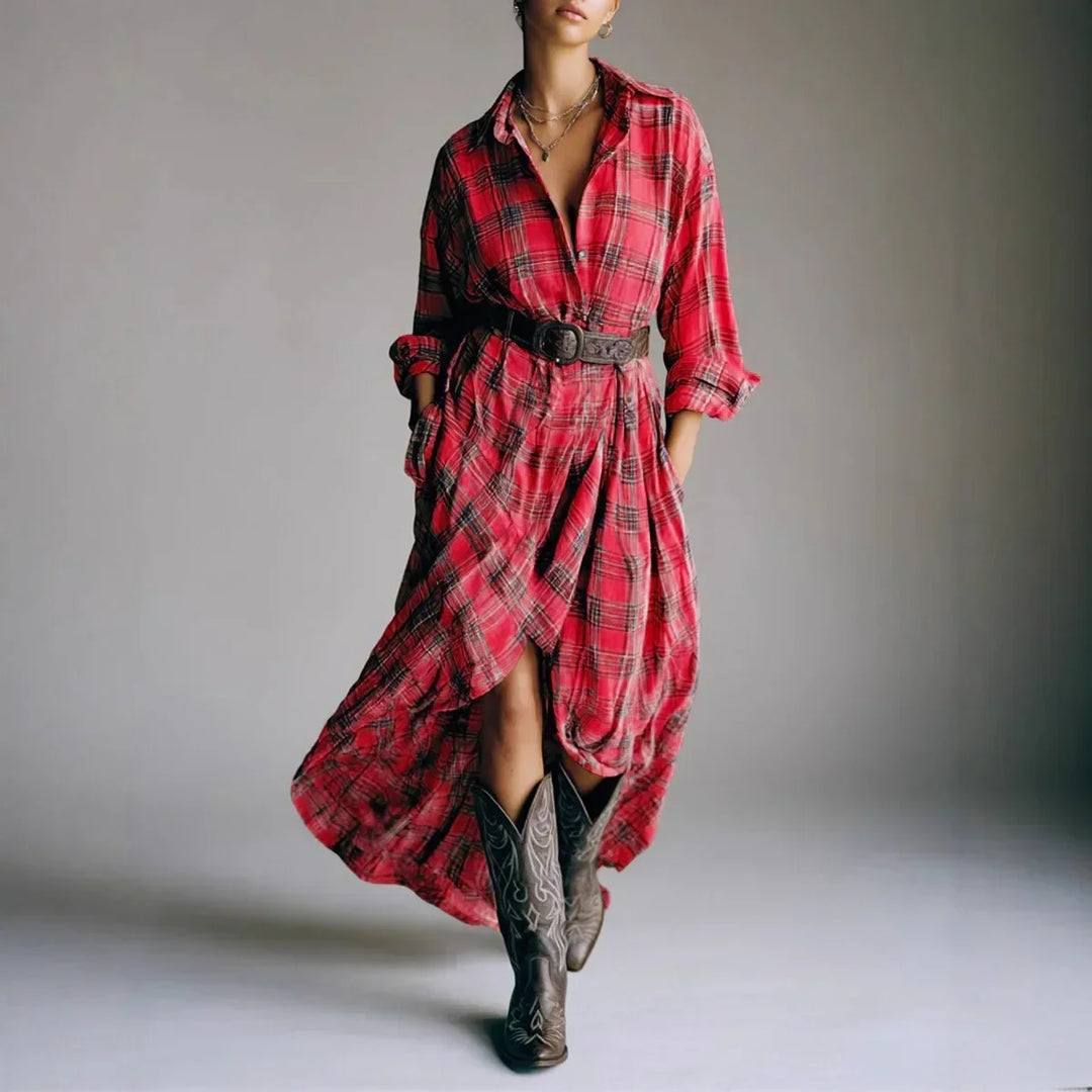 Grace | Classic Elegant Shirt Dress With Belt