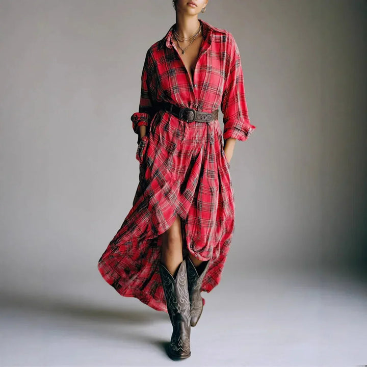Grace | Classic Elegant Shirt Dress With Belt