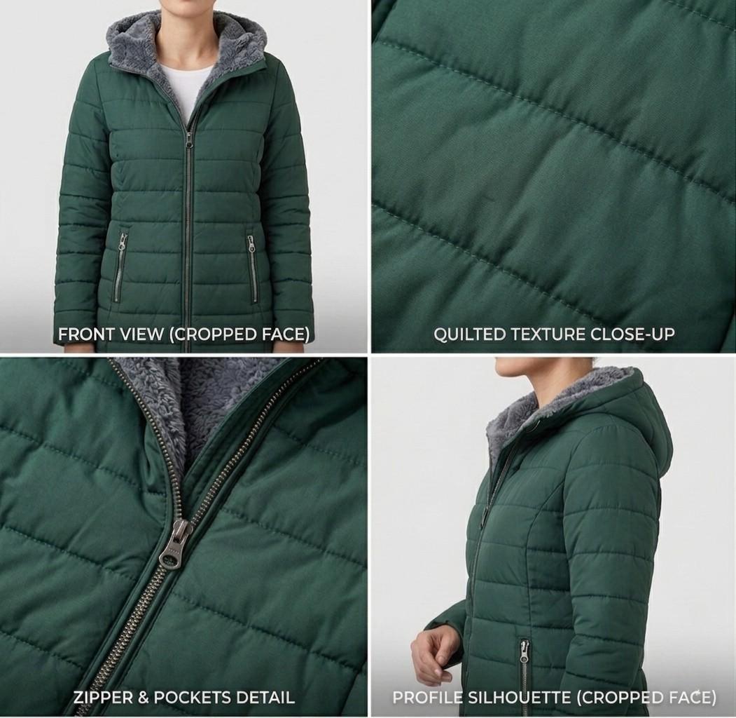 Olivia™ | Quilted A-Line Winter Coat