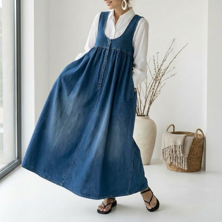 Saylor - Vintage Washed Soft Feel Maxi Dress