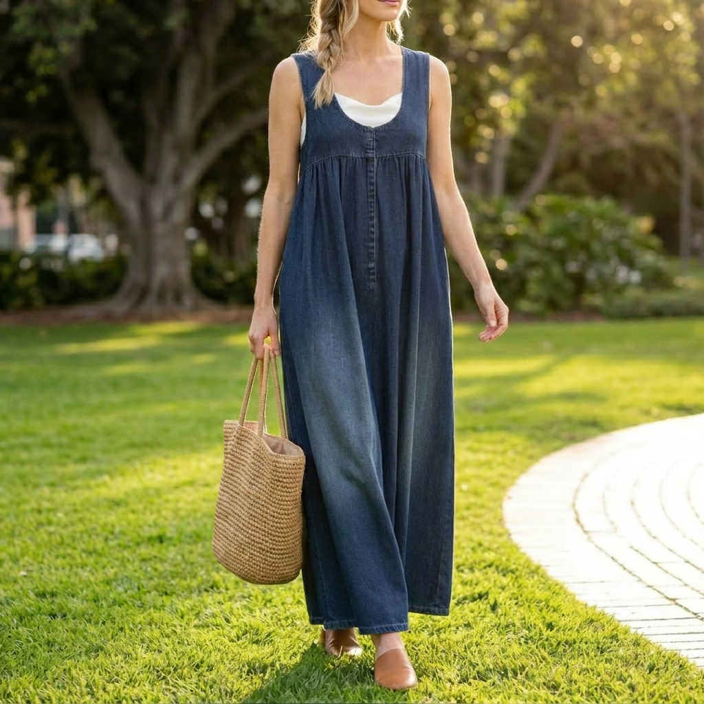 Saylor - Vintage Washed Soft Feel Maxi Dress