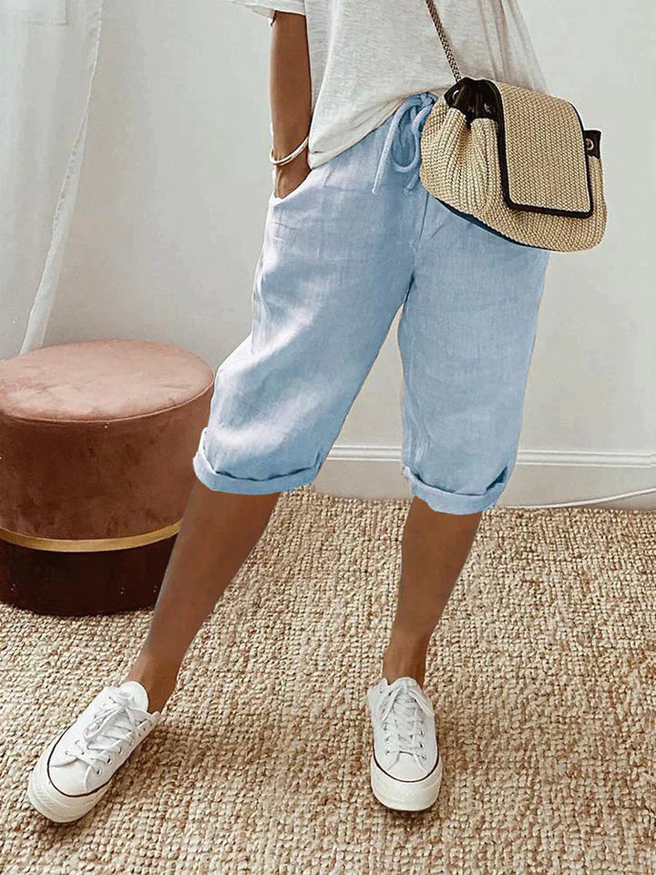 LUI™ – LIGHT COTTON-LINEN SHORTS